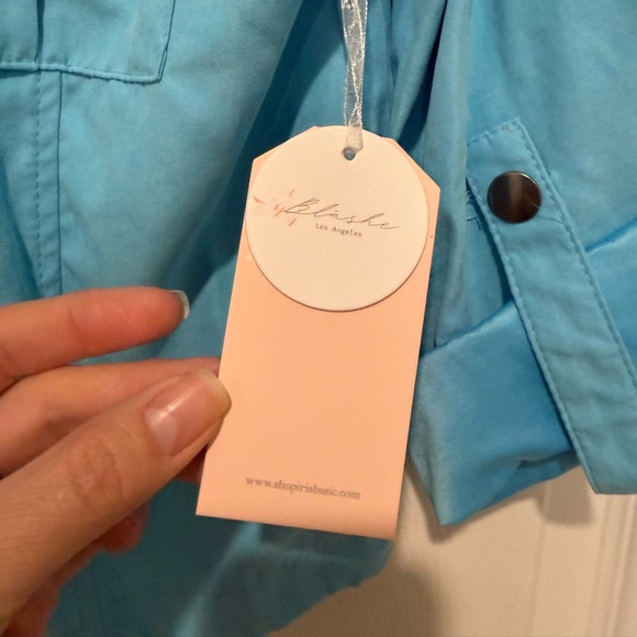 Aqua Front Drawstring Jacket - Picture 5 of 13